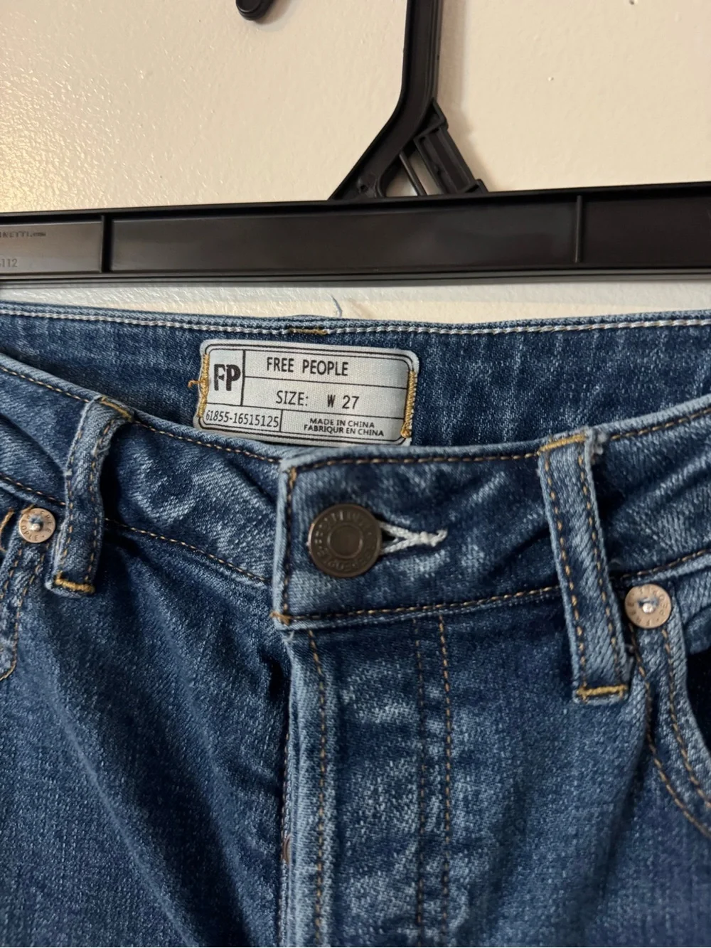 Free People baggy wide-leg cropped jeans 27